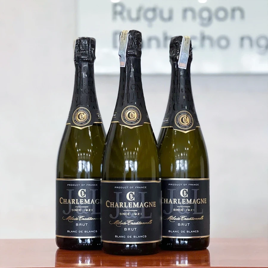 Vang Pháp Charlemagne Tradition Brut Chardonnay 12 độ