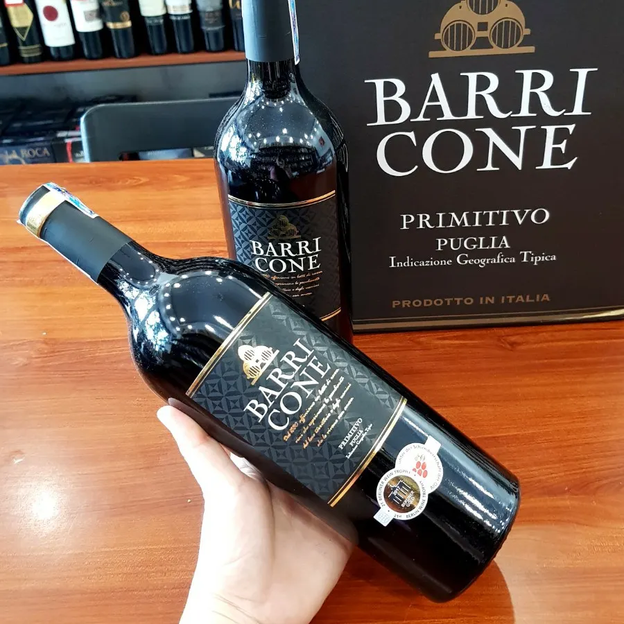 Rượu Vang Ý Barri Cone Primitivo 13,5%