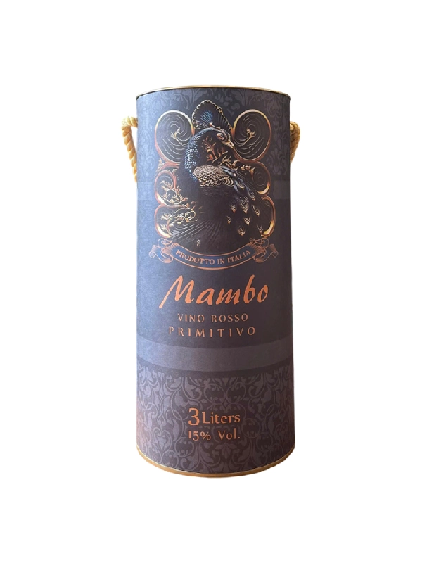 Rượu Vang Bịch Mambo Vino Rosso Primitivo 15%